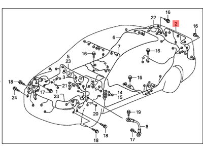 Acura 32108-SEP-A03 Wire Harness, Rear