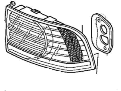 Acura 33551-SEP-A21 Driver Side Taillight Lens/Housing