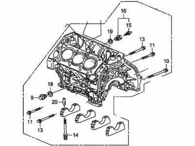 Acura Engine Block - 11000-RDA-810