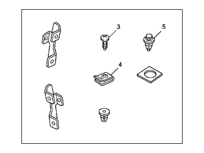 Acura 08F01-SEP-200R2 Spoiler Hardware Kit