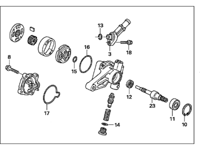 Acura 06561-RDB-305RM Power Steering Pump