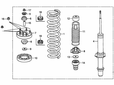 2007 Acura TL Shock Absorber - 51602-SEP-A41