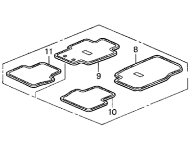 Acura 83600-SEP-A11ZD Floor Mat Set (Light Cream Ivory)