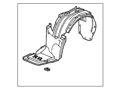 Acura 74151-SZ5-A00 Driver Side Front Fender Inner Panel