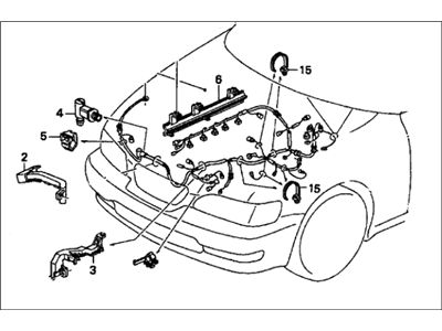 Acura 32110-P1R-A00 Wire Harness, Engine