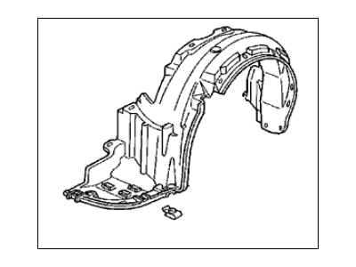 Acura 74151-SW5-000 Left Front Fender (Inner)