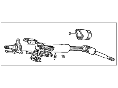 Acura 53200-SZ5-A01 Column Assembly, Steering