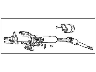 1996 Acura TL Steering Column - 53200-SZ5-A01