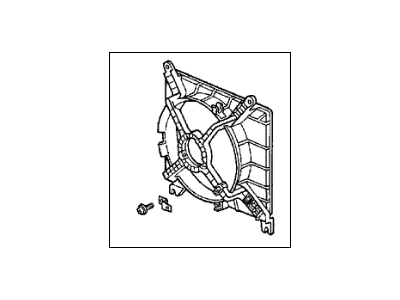 1997 Acura TL Fan Shroud - 19015-P1R-003