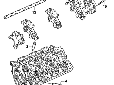 1998 Acura TL Cylinder Head - 12100-PY3-020