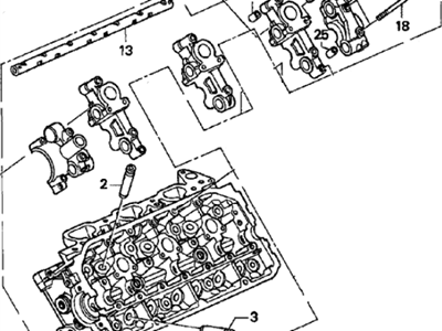 1998 Acura TL Cylinder Head - 12300-PY3-020