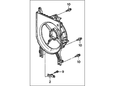 1997 Acura TL Fan Shroud - 38615-P5G-003