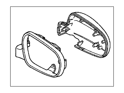 Acura 76251-S04-Y24YU Driver Side Cover Set (Cayman White Pearl)