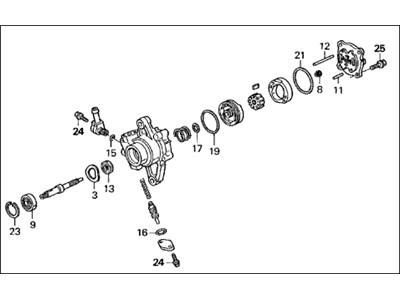 Acura 56110-P5G-003 Power Steering Pump Sub-Assembly