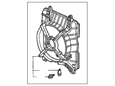 1996 Acura TL Fan Shroud - 19015-P5G-A01