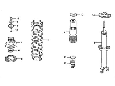 1997 Acura TL Shock Absorber - 52610-SW5-A03