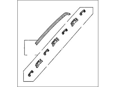 Acura 73152-SW5-A01 Molding Assembly, Right Front Windshield Side