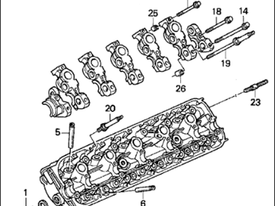 Acura 12100-P1R-000 Cylinder Head Assembly