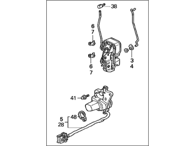 Acura TL Door Latch Assembly - 72110-SW5-A01