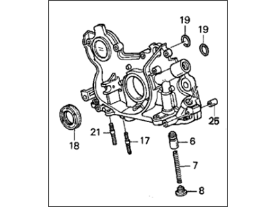 Acura 15100-P1R-003 Pump Assembly, Oil