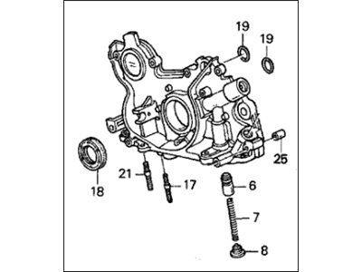 1997 Acura TL Oil Pump - 15100-P1R-003