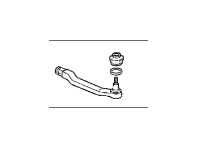 Acura 53560-SW5-003 Driver Side Steering Tie Rod End (Musashi)