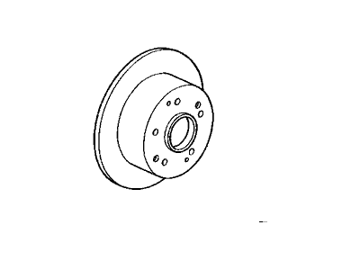 Acura 42510-SZ5-010 Disk, Rear Brake