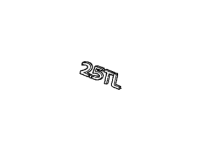 Acura 75722-SW5-A00 Rear Trunk Nameplate Badge