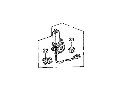 1998 Acura TL Window Motor - 72715-SL9-003