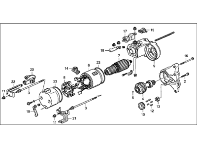 1997 Acura TL Starter Motor - 06312-P5G-003RM