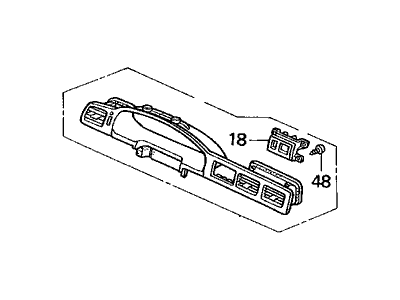 Acura 77200-SW5-A01ZA Panel Assembly, Meter (Classy Gray)