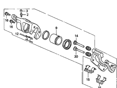 1998 Acura TL Brake Caliper - 45018-SZ5-003