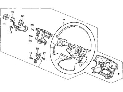 Acura TL Steering Wheel - 78510-SW5-A81ZA