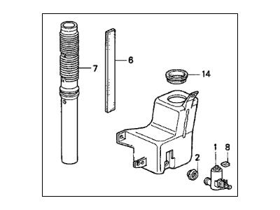 1996 Acura TL Washer Reservoir - 76801-SP0-A01