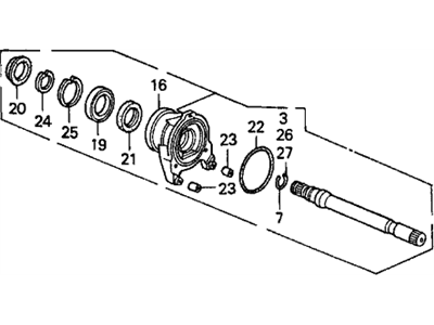 Acura 44500-SW3-N00 Half Shaft Assembly