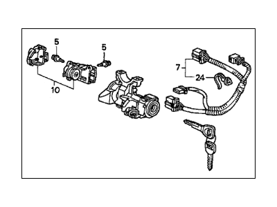 Acura 35100-SW5-A02 Steering Lock Assembly