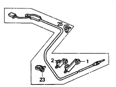 Acura Antenna Cable - 39160-SW5-A01