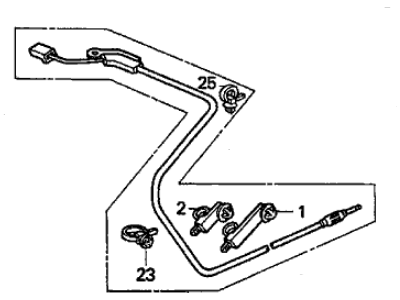 Acura 39160-SW5-A01 Feeder, Glass Antenna (Csl)