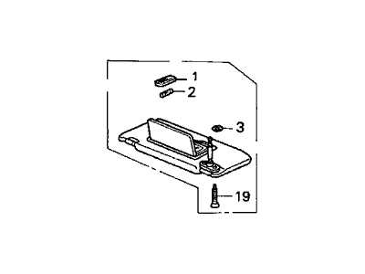 1995 Acura TL Sun Visor - 83280-SW5-A00ZB