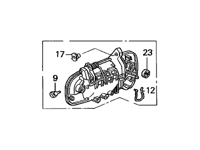 Acura 72140-SW5-Y01ZH Right Front Door Handle Assembly (Outer) (Arbere Taupe Metallic)