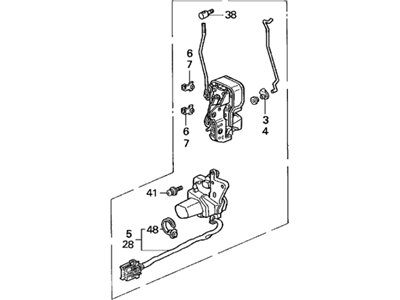 1998 Acura TL Door Lock Actuator - 72150-SW5-A01