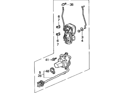 1998 Acura TL Door Lock - 72150-SW5-A01