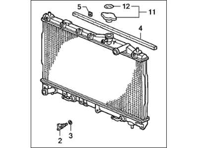 1998 Acura TL Radiator - 19010-P1R-902