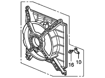 1997 Acura TL Fan Shroud - 19015-PV3-005