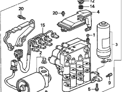 Acura 57110-ST5-033 Abs Brake Modulator Assembly