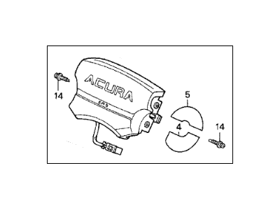 Acura 06770-SW5-A81ZA Driver Airbag Assembly (Classy Gray)