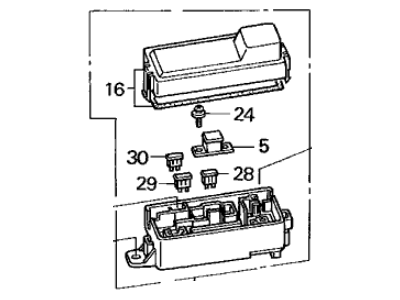 Acura 38230-SW5-003 Anti-Lock Brake Fuse Box Assembly