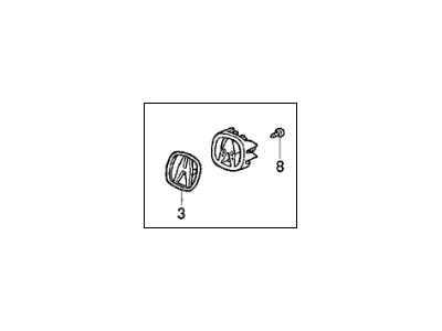 Acura 75710-SW5-A01 Front (A) Emblem