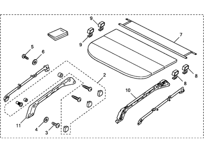 Acura 08U35-SZN-20014 Base Assembly, R