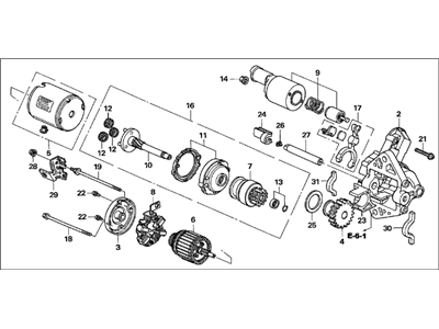 Acura 06313-RDJ-305 Starter Motor Assembly